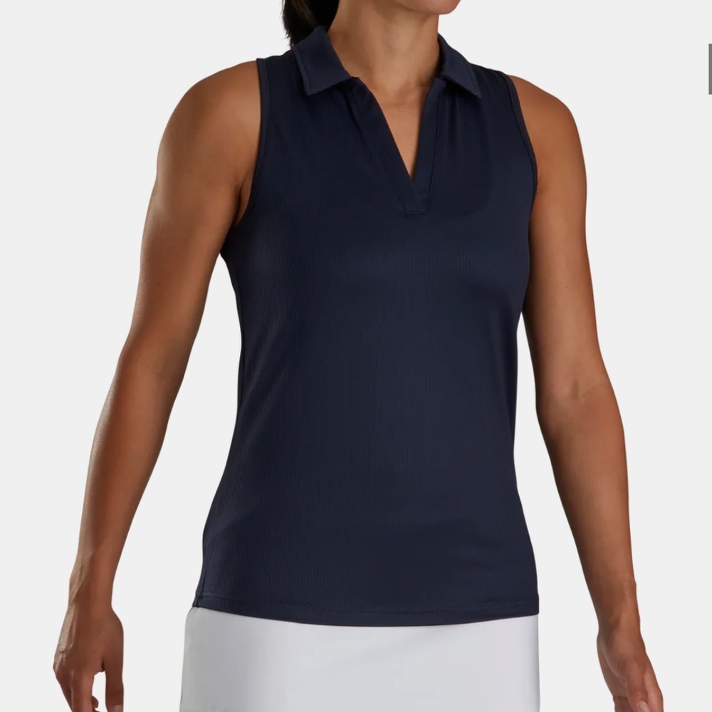 Foot Joy fj Women’s NBC Sports Racerback Tank size XL, color is Navy
